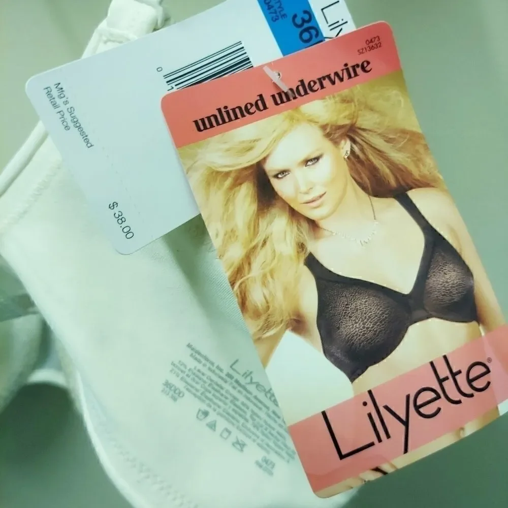 Lilyette unlined underwire bra